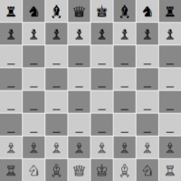 Tablero de ajedrez codificado en Unicode