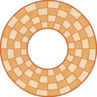 Tablero ajedrez circular 3 jugadores