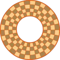 Tablero ajedrez circular 3 jugadores
