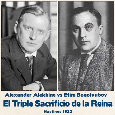 Tablero de ajedrez Alekhine vs Bogolyubov, 1922