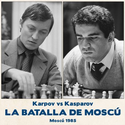 Tablero de ajedrez Karpov vs Kasparov, 1985