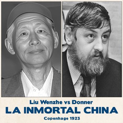 Tablero de ajedrez Liu Wenzhe vs Donner, 1978