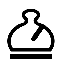 Alfil blanco - Font Ajedrez Chess Motif - Fuente