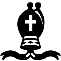 Alfil negro - Font Ajedrez Chess Leipzig - Fuente