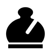 Alfil negro - Font Ajedrez Chess Motif - Fuente