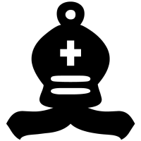 Alfil negro - Font Ajedrez Chess Cases - Fuente