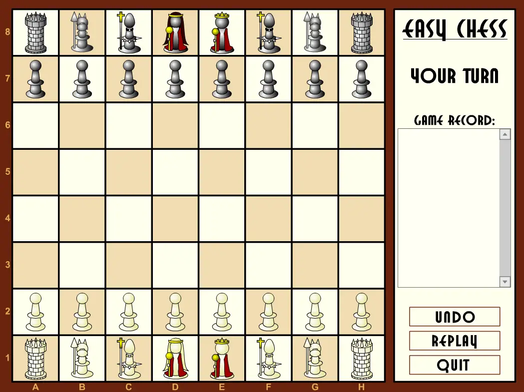 El juego de ajedrez Easy Chess