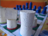 Piezas de Ajedrez hechas con tapones de corcho