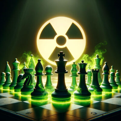 Tablero de Ajedrez Nuclear con explosiones