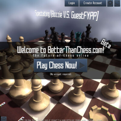 El juego de ajedrez 3D en tiempo real
