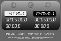 Reloj digital en línea de ajedrez