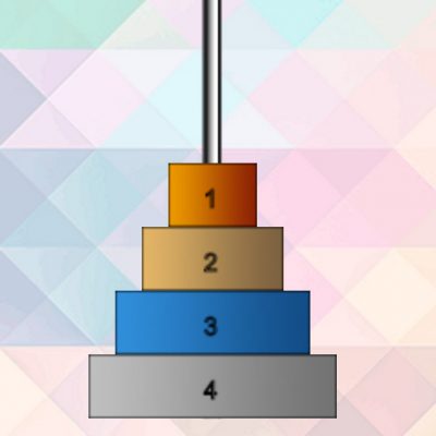 juego de las Torres de Hanói con discos