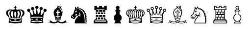 Piezas de ajedrez Kingdom para imprimir
