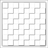 Tablero de la variante de Ajedrez Blanco para imprimir