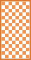 Tablero de la variante de ajedrez doble estrecho de 16x8 casillas para imprimir