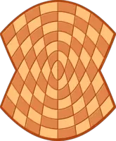 Tablero para imprimir de la variante Ajedrez Parabolico