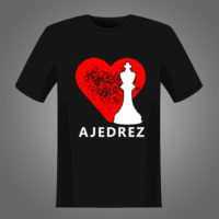 Corazón rojo con figura de rey para estampar en camisetas oscuras