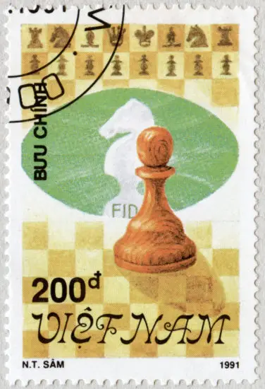 Estampilla: El Peón. Vietnam 1991.