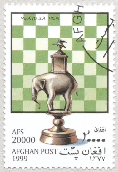 Estampilla: Torre (Estados Unidos, 1859). Afganistan 1999.
