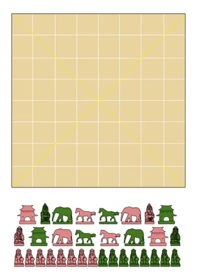 Juego de Ajedrez Birmano en PDF para imprimir
