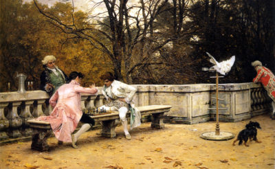La partida de ajedrez. Charles Bargue. 1860–1883.