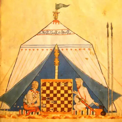 Christian y Moor jugando ajedrez. El Libro de los Juegos. 1251/1283.