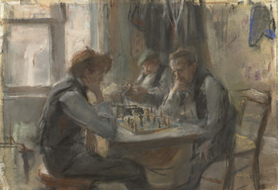 Los jugadores de ajedrez. Isaac Israëls. 1875/1922.