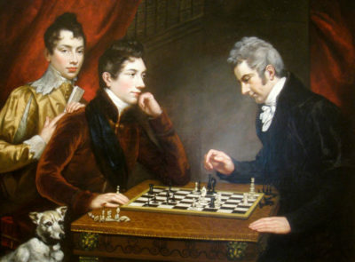 Jugadores de ajedrez. James Northcote. 1831.