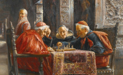 Juego de ajedrez. José Gallegos y Arnosa. 1910.