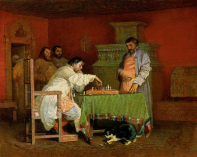 Estudio de la vida de los zares rusos. Vyacheslav Schwarz. 1865.