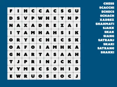 Sopa de Letras Multilingüe: Encuentra 'Ajedrez' en Diversos Idiomas