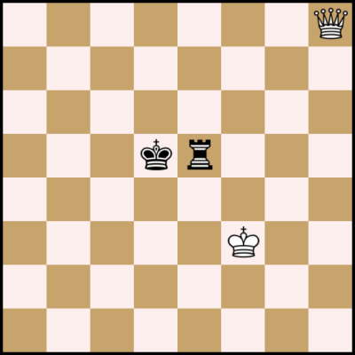 Final de ajedrez con dama contra torre