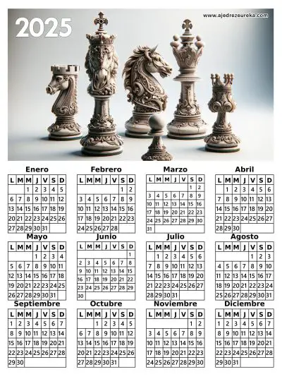 Calendario Ajedrez 2025