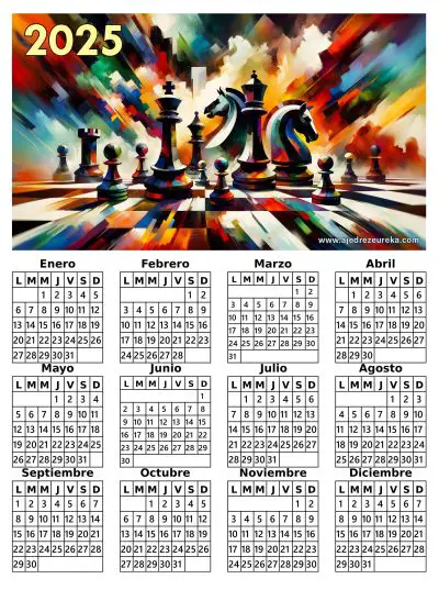 Calendario Ajedrez 2025