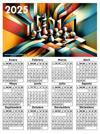 Calendario Ajedrez 2025