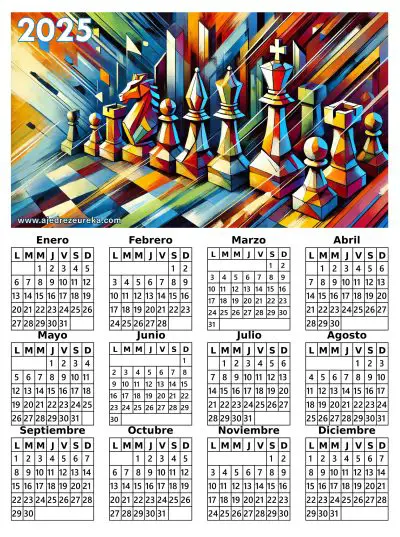 Calendario Ajedrez 2025
