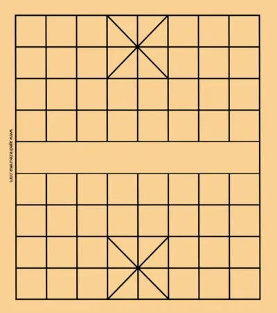 Tablero de Xiangqi para imprimir