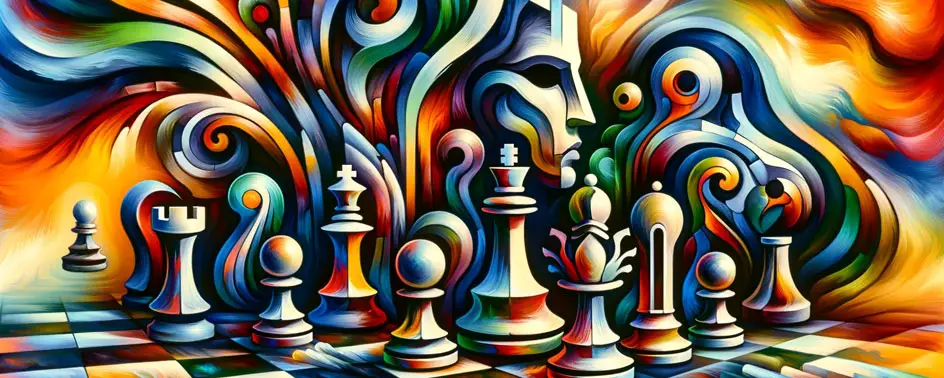 Ajedrez y arte: una fusión de creatividad y estrategia.