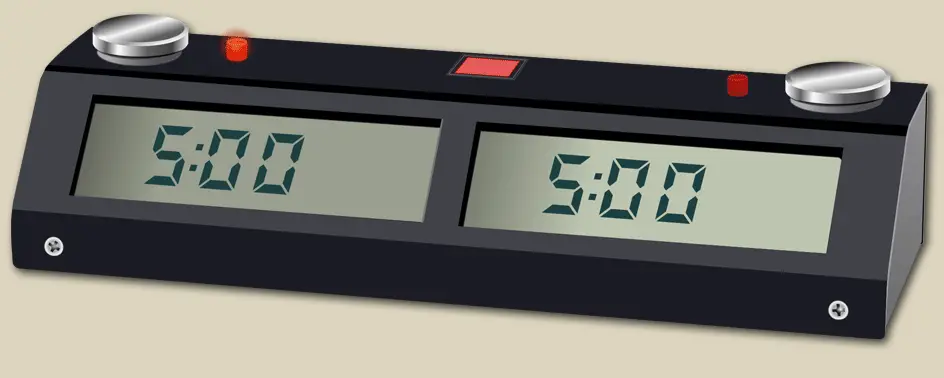 Relojes digitales de ajedrez en línea.