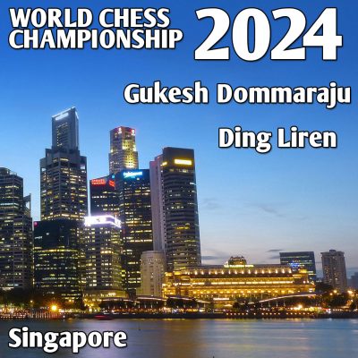 Gukesh Dommaraju, campeón mundial 2024, enfrentando a Ding Liren