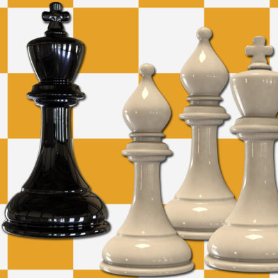 Juego de ajedrez para entrenar el jaque mate con dos Alfiles y Rey contra Rey