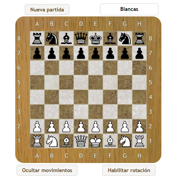 Juego de Ajedrez 2 Jugadores