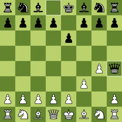 La partida de ajedrez más breve: el Mate del Loco en 2 movimientos